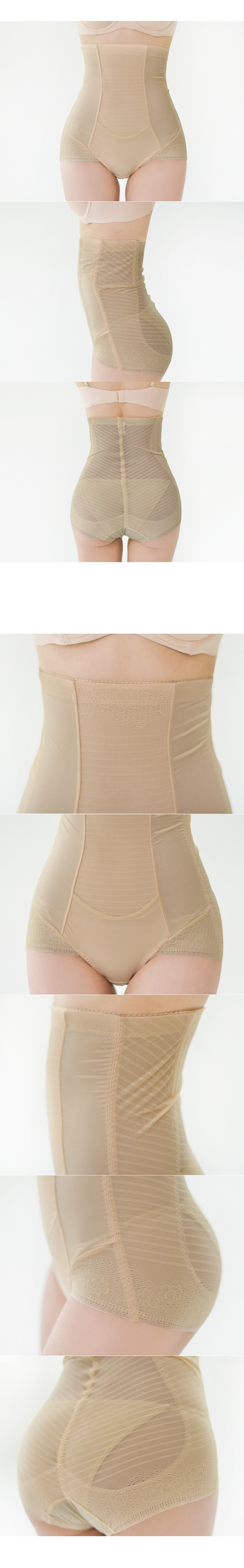 Four high-waist correction panties underwear press