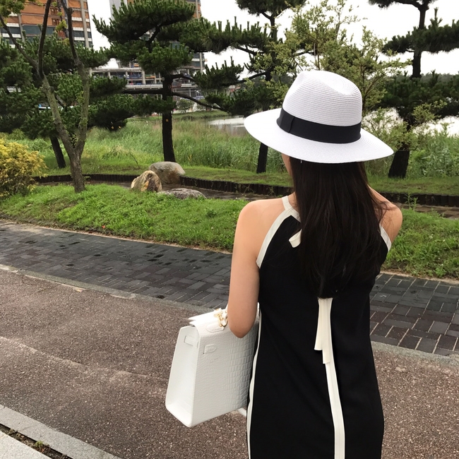 Women Sun Hats Raffia Hat Lapel lapel Panama Hat S