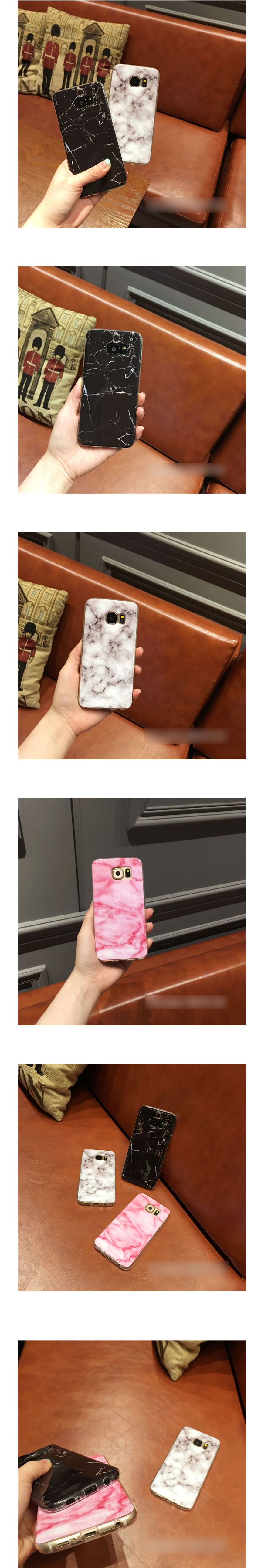 New Marble Jelly Galaxy Case S6 S7edge S8Plus Teen