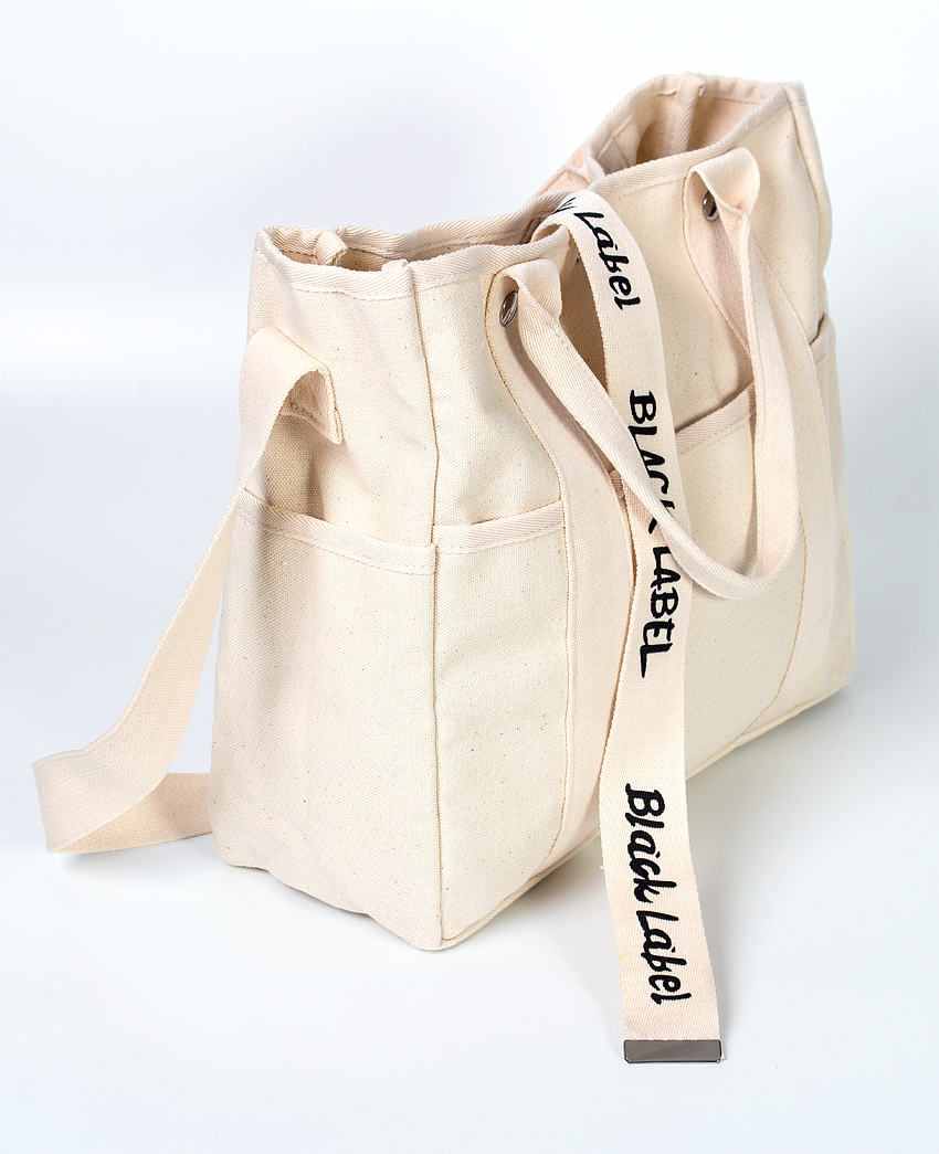 NEW ECO BAG Black Label Canvas Backpack Eco Bag Ba