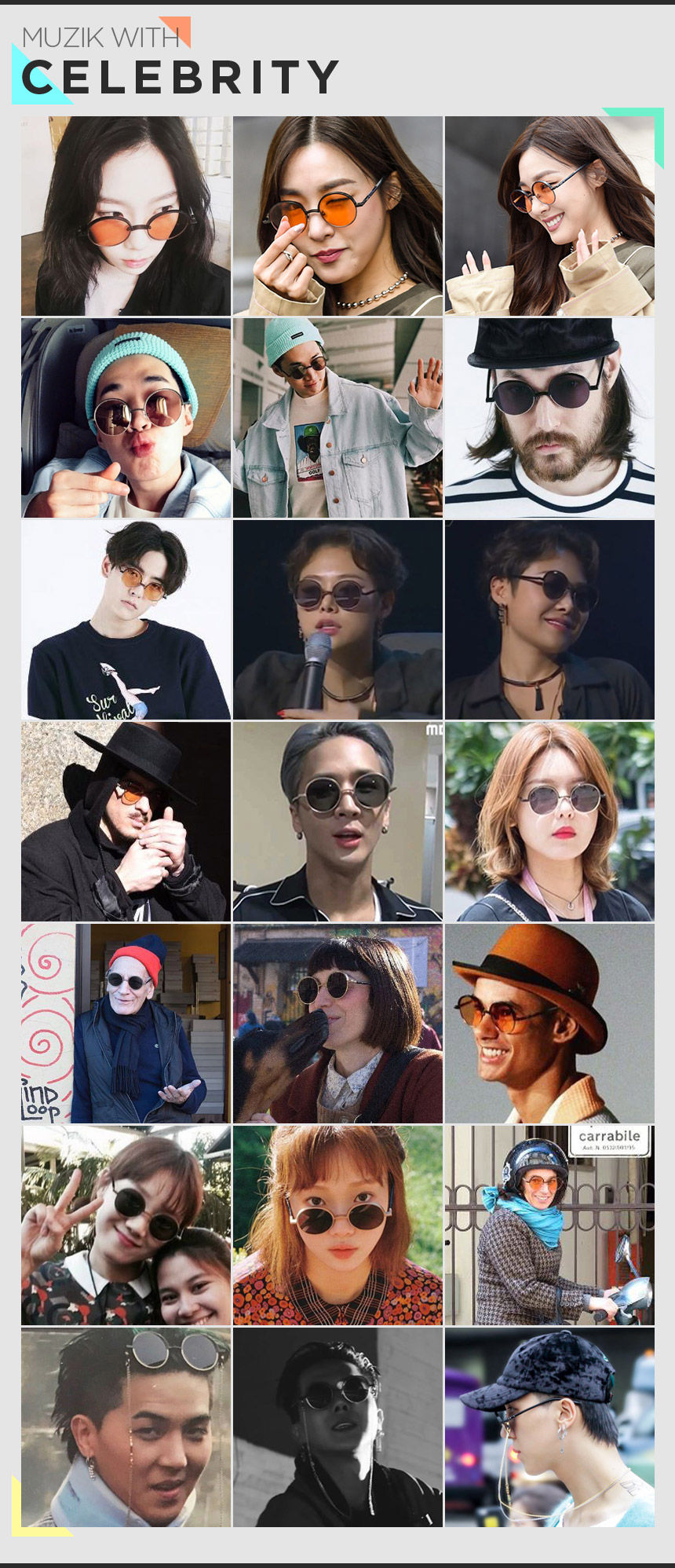 NEW FASHION SUNGLASSES MUZIK ★ instant discount ★ 