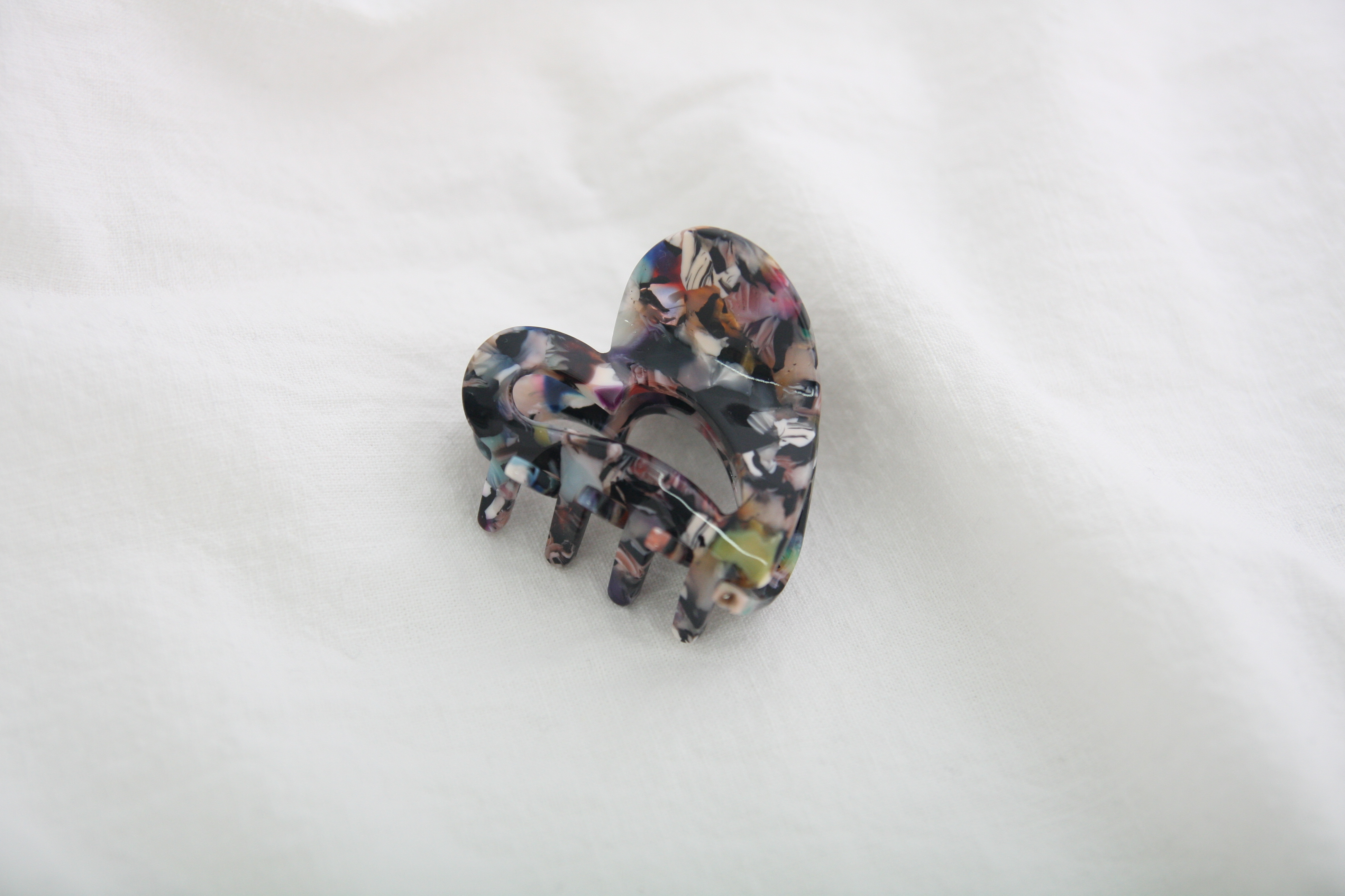 New Marble Heart Hair clip pin Mini point pin gift