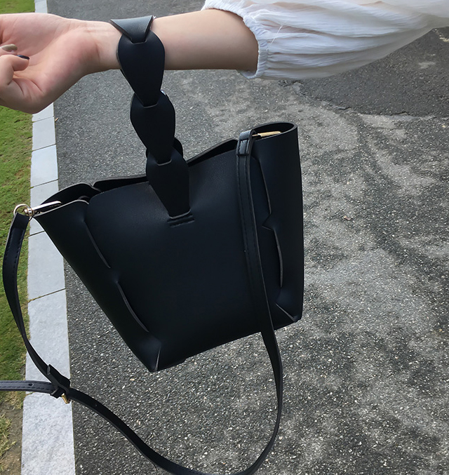 New Two Way Buckets Mini Back Embroidery Handle Ba