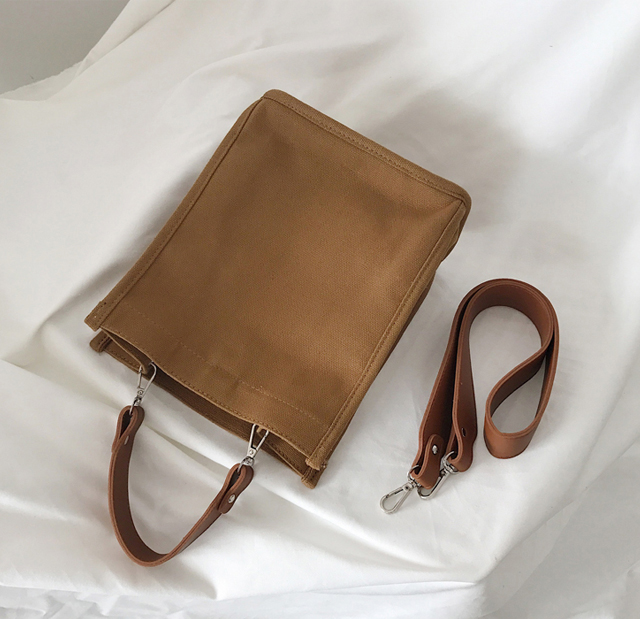 NEW ECO BAG Two-Way Canvas Shoulder Bag Eco Bag - 