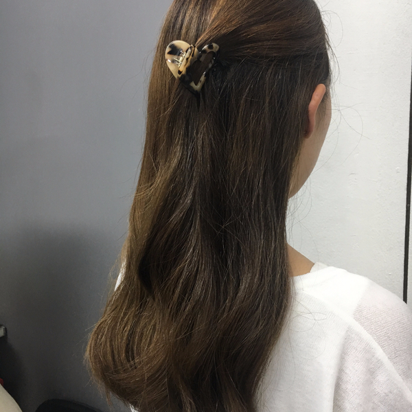 New Marble Heart Hair clip pin Mini point pin gift