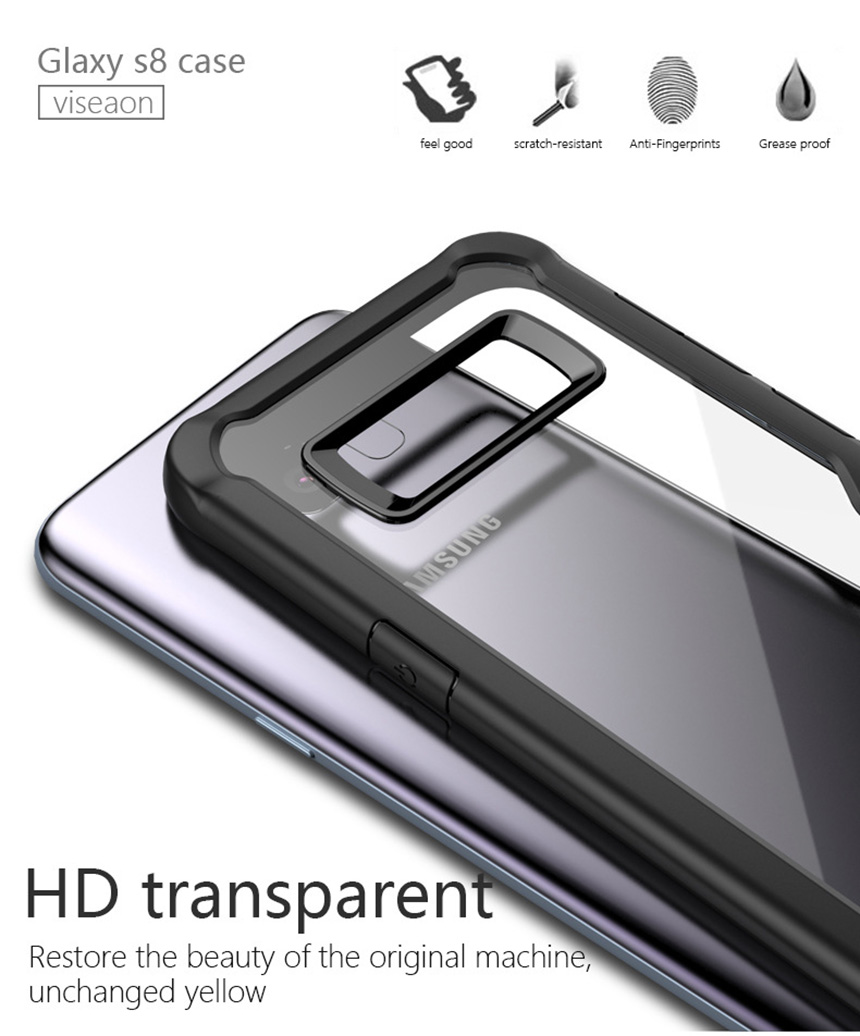 New Tank Bumper Clear Galaxy Case S8 + durable tra