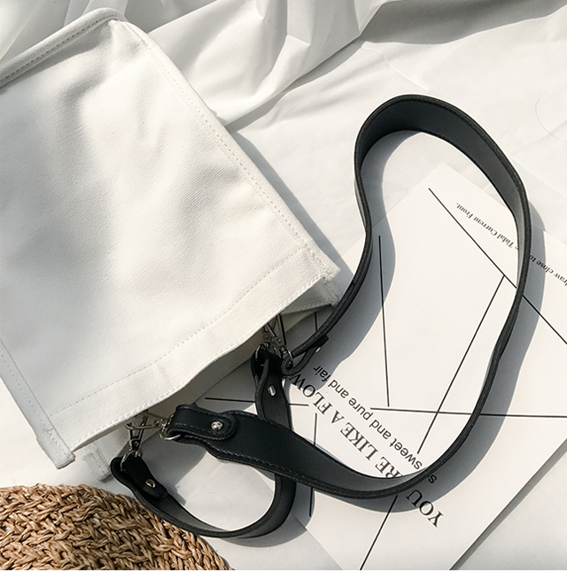 NEW ECO BAG Two-Way Canvas Shoulder Bag Eco Bag - 