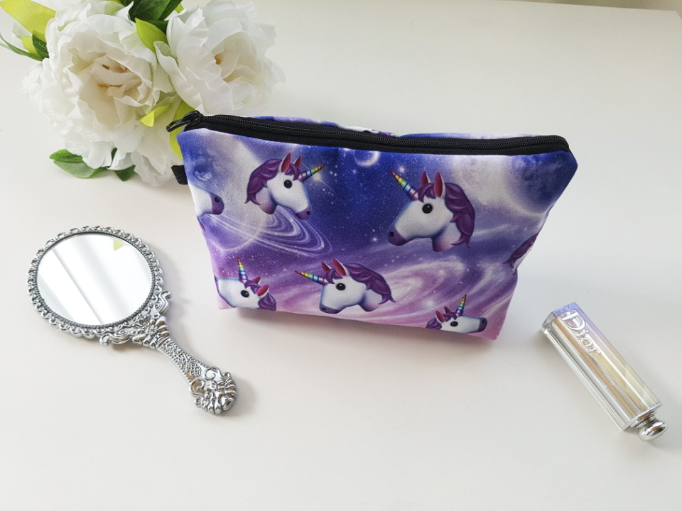 New Cosmetic Pouch 18 lips printing bag case 20 wo