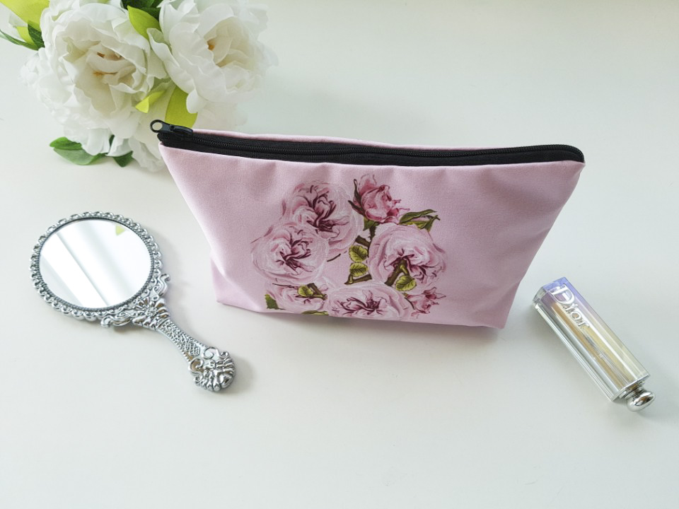 New Cosmetic Pouch 18 lips printing bag case 20 wo