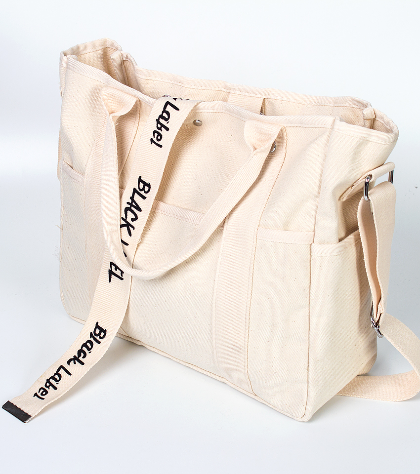 NEW ECO BAG Black Label Canvas Backpack Eco Bag Ba