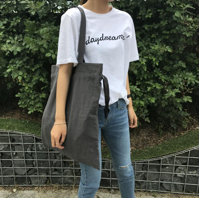 Autumn eco-back pink mustard black bag summer plai