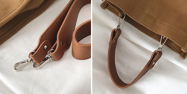 NEW ECO BAG Two-Way Canvas Shoulder Bag Eco Bag - 