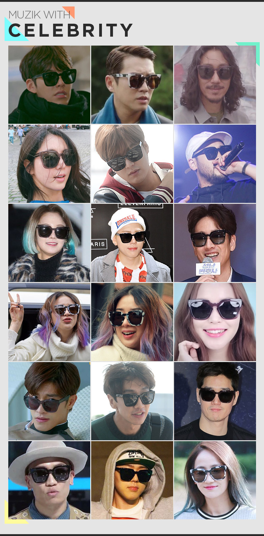 NEW FASHION SUNGLASSES MUZIK ★ immediate discount 