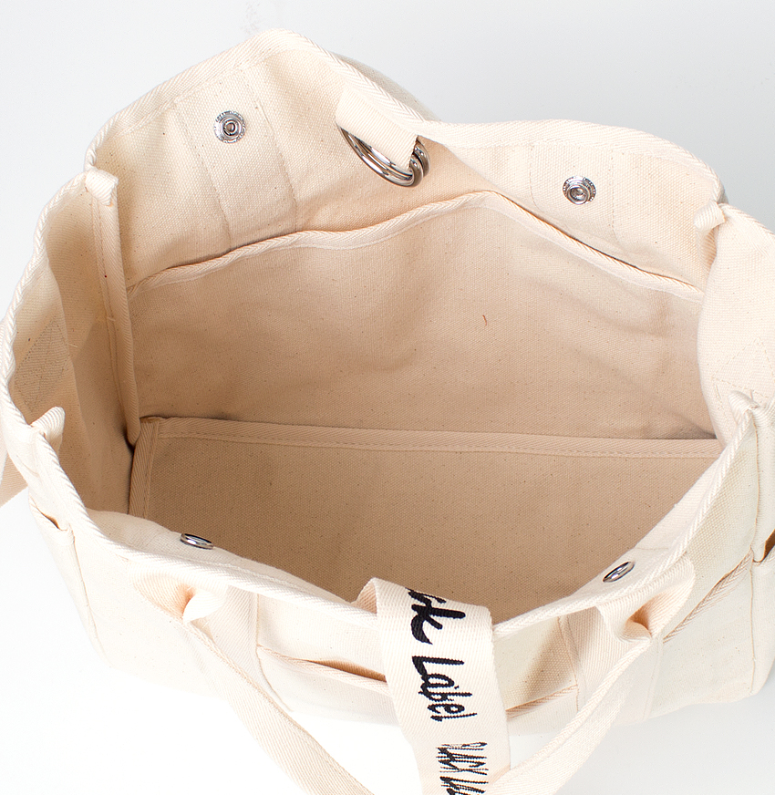 NEW ECO BAG Black Label Canvas Backpack Eco Bag Ba