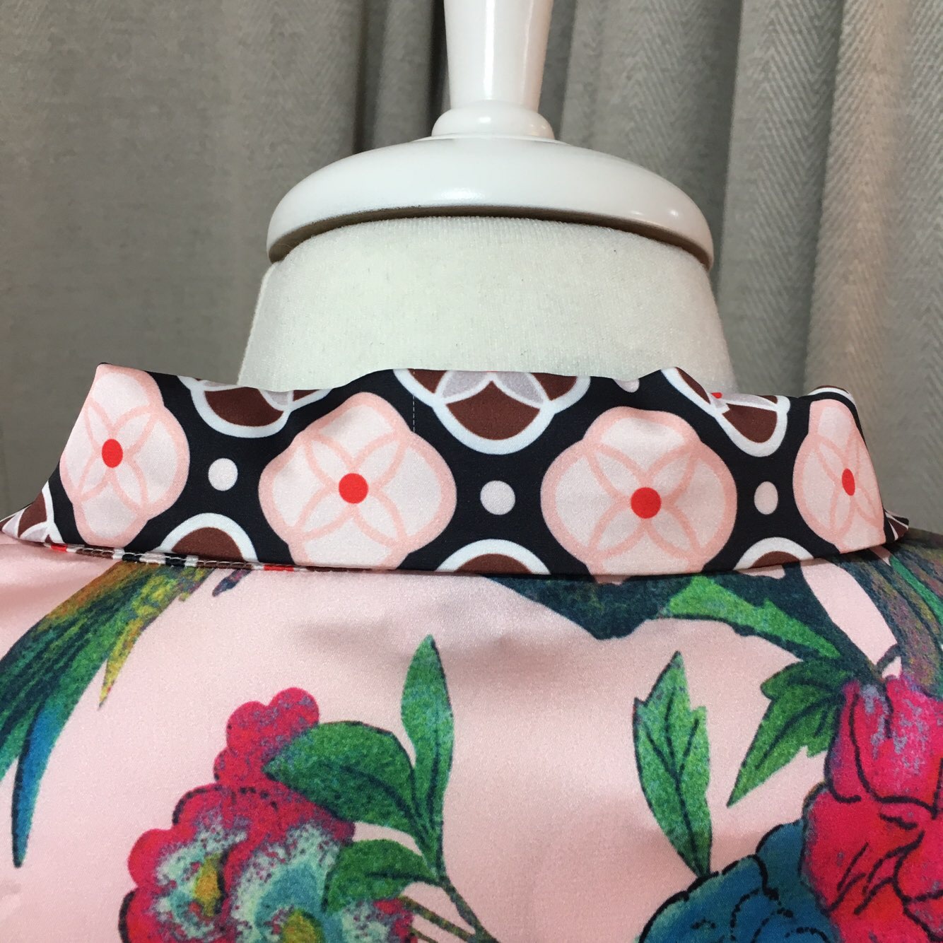 New Flower Silk Pajama Set Homewear Pajamas Girl P