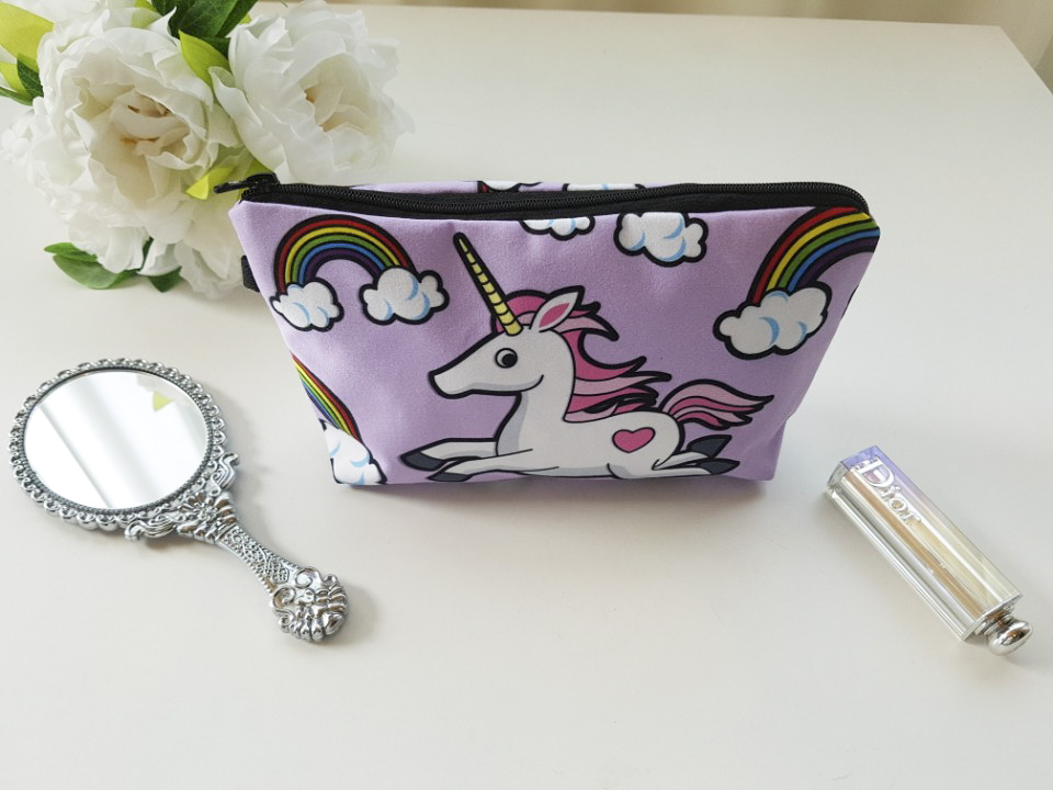 New Cosmetic Pouch 18 lips printing bag case 20 wo