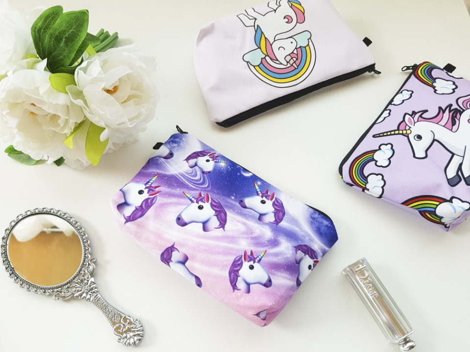 New Cosmetic Pouch 18 lips printing bag case 20 wo