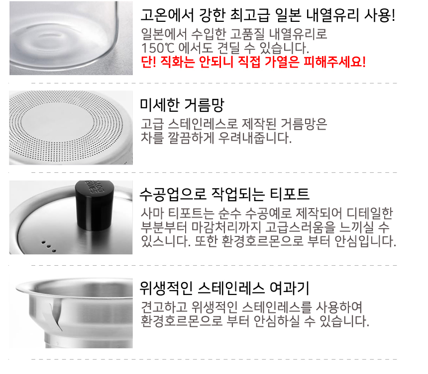 4 seasons Tippo genuine Sama Toyo pot set Heat-res