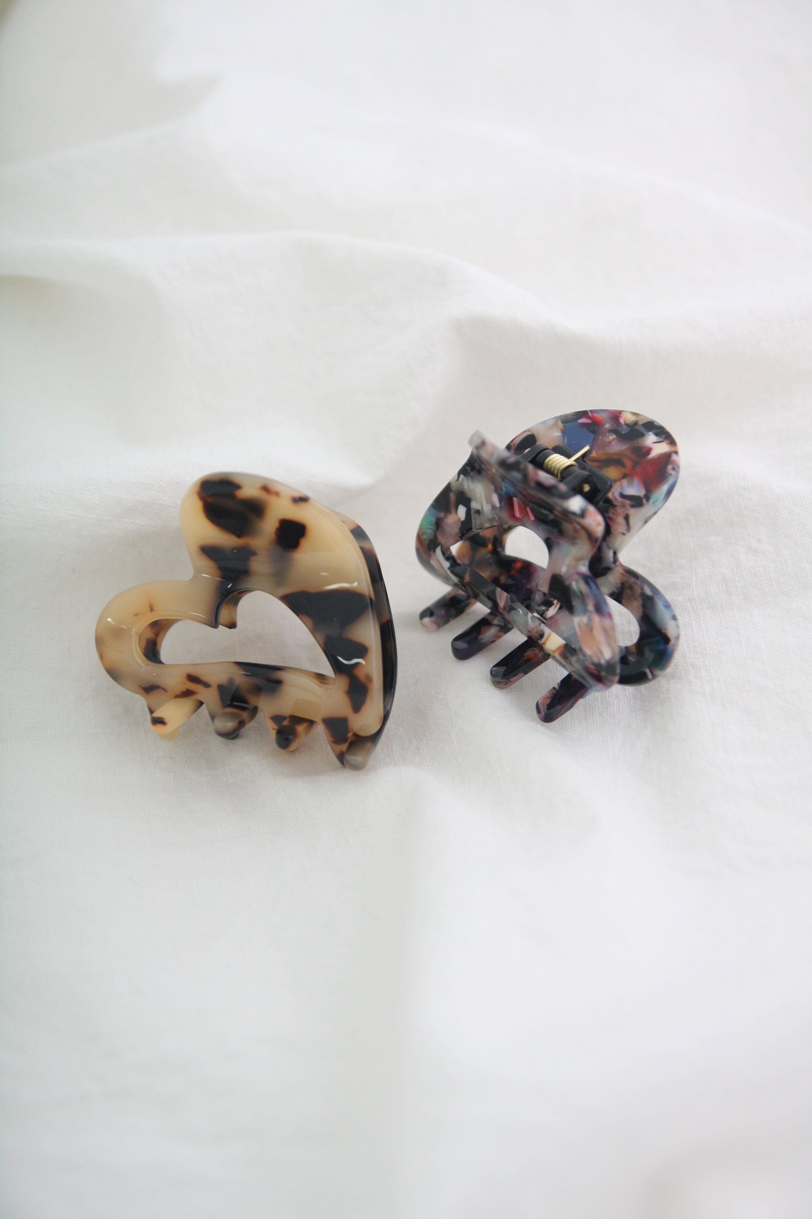 New Marble Heart Hair clip pin Mini point pin gift