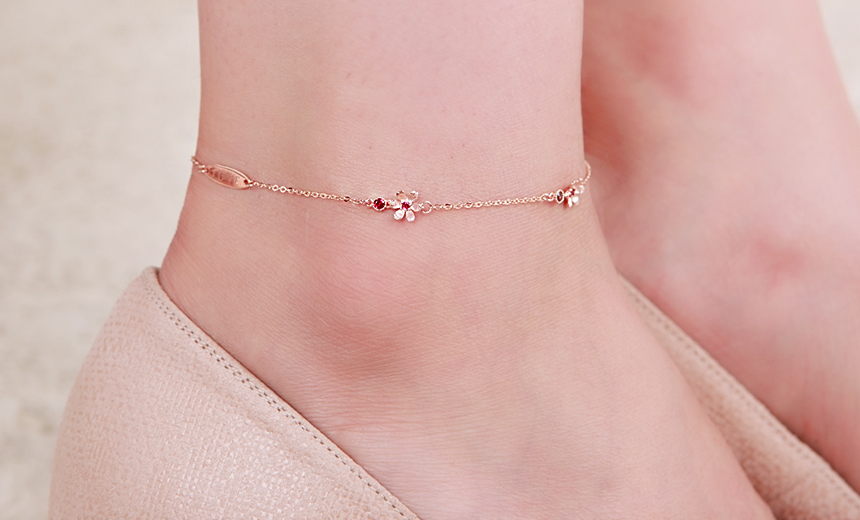 Chalmong 14K18K Mother of the girl pointed chain g