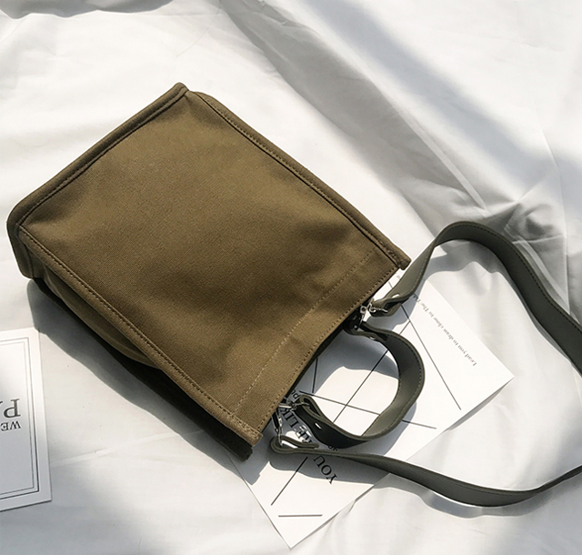 NEW ECO BAG Two-Way Canvas Shoulder Bag Eco Bag - 