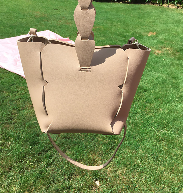 New Two Way Buckets Mini Back Embroidery Handle Ba