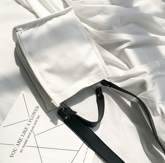 NEW ECO BAG Two-Way Canvas Shoulder Bag Eco Bag - 