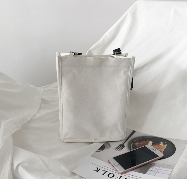 NEW ECO BAG Two-Way Canvas Shoulder Bag Eco Bag - 