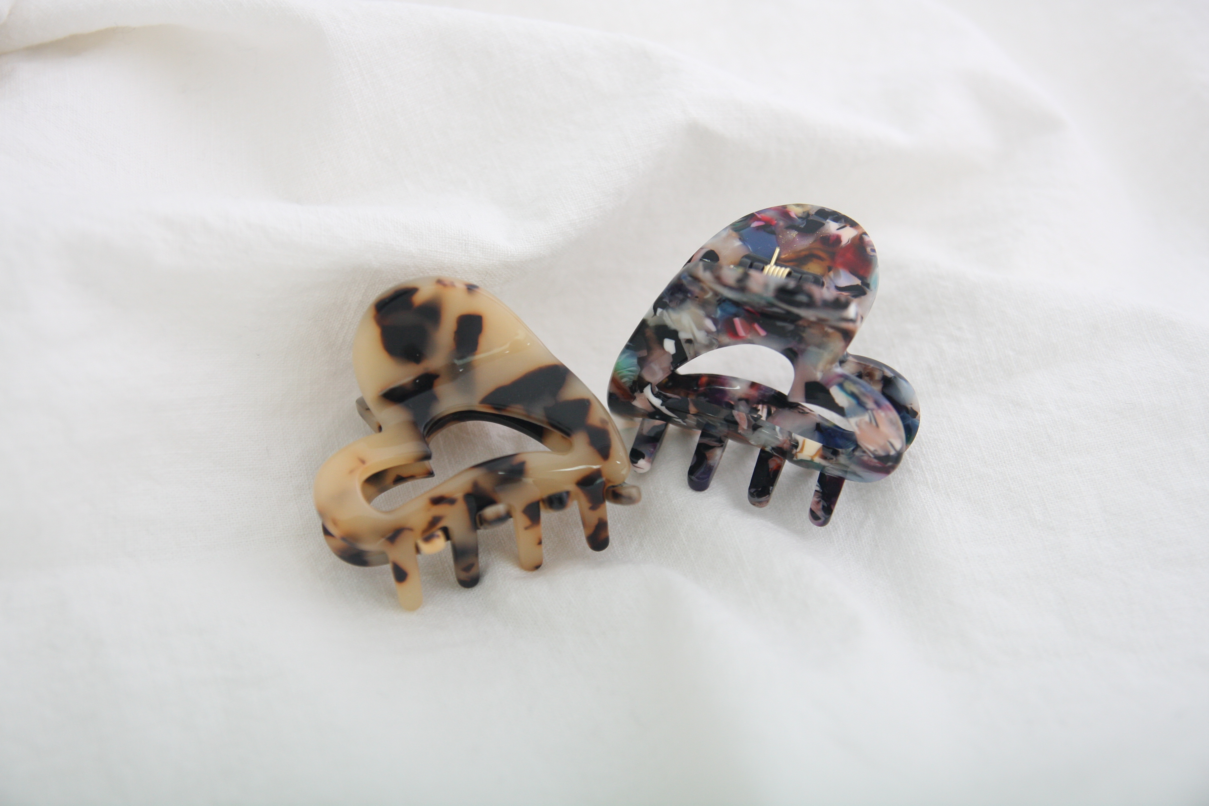 New Marble Heart Hair clip pin Mini point pin gift