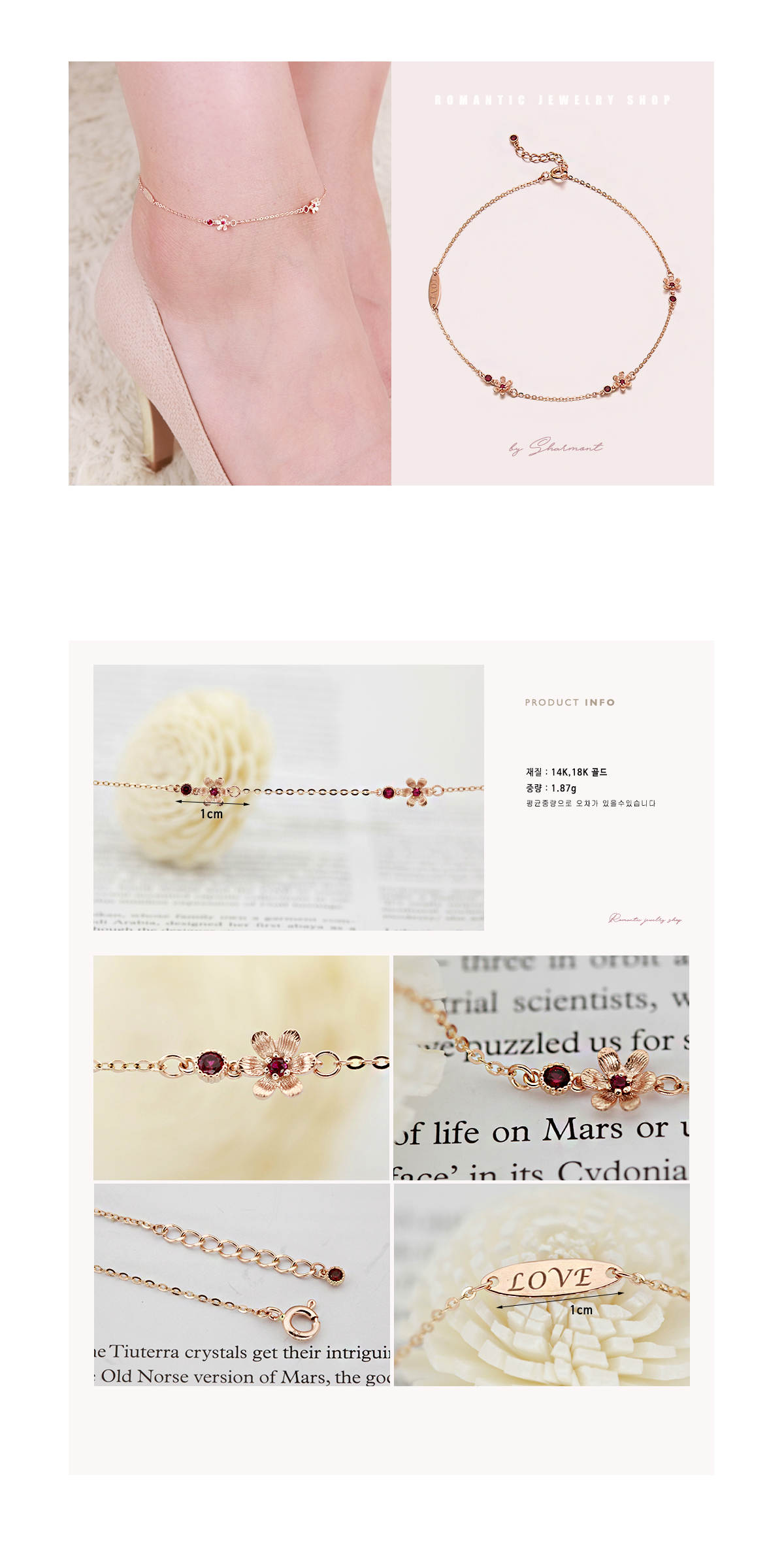 Chalmong 14K18K Mother of the girl pointed chain g