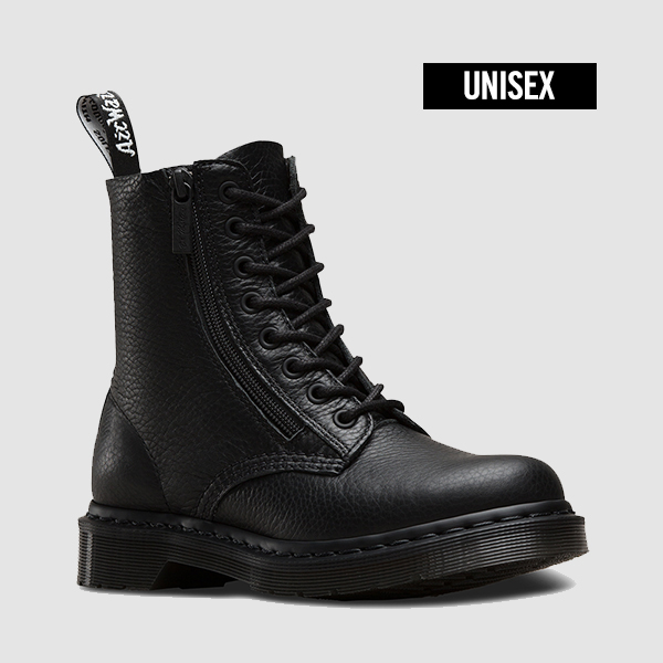 NEW MEN WALLKER BOOTS Dr. Martin Pascal ZIP Black 