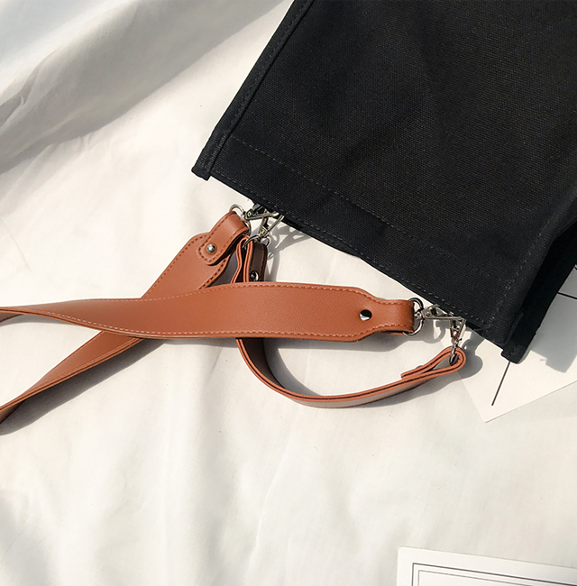 NEW ECO BAG Two-Way Canvas Shoulder Bag Eco Bag - 