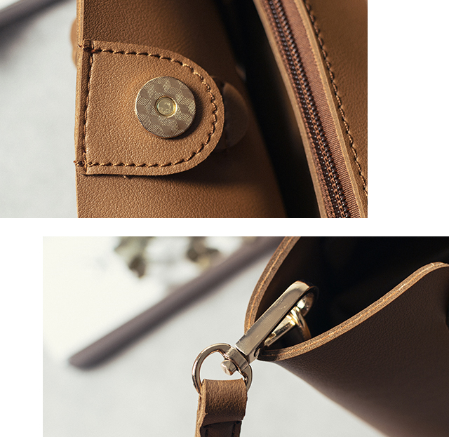 New Two Way Buckets Mini Back Embroidery Handle Ba