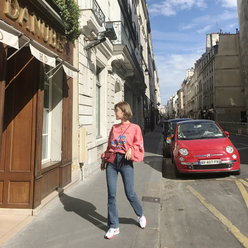 Women Jeans Pants Dt Two-Shop Square Dark Boots Cu