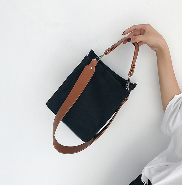 NEW ECO BAG Two-Way Canvas Shoulder Bag Eco Bag - 