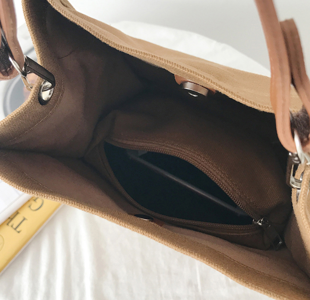 NEW ECO BAG Two-Way Canvas Shoulder Bag Eco Bag - 