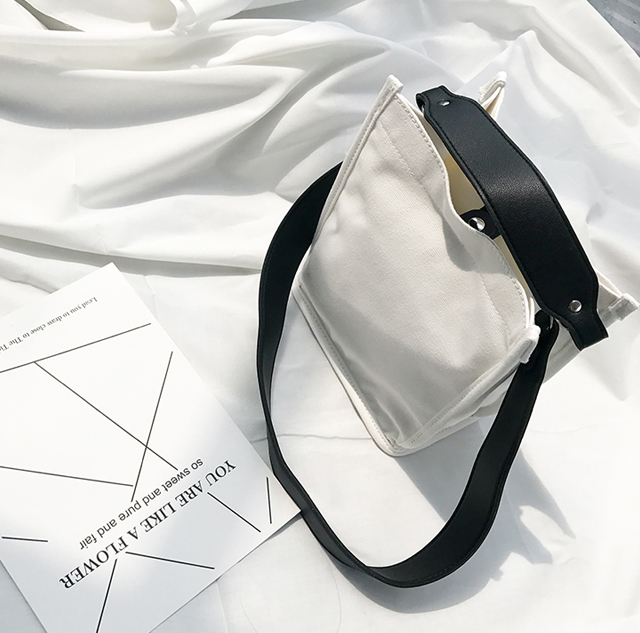 NEW ECO BAG Two-Way Canvas Shoulder Bag Eco Bag - 