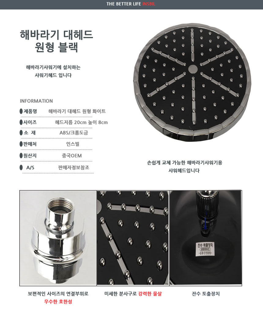 NEW POWERFUL SHOWERHEAD sunflower shower head Happ