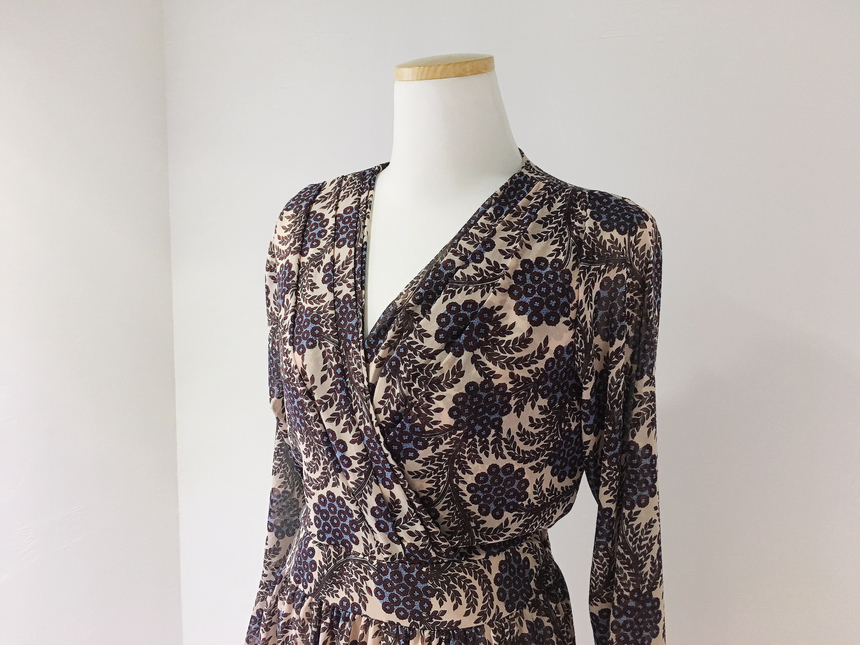 Goddess flower chiffon long dress autumn visitor w