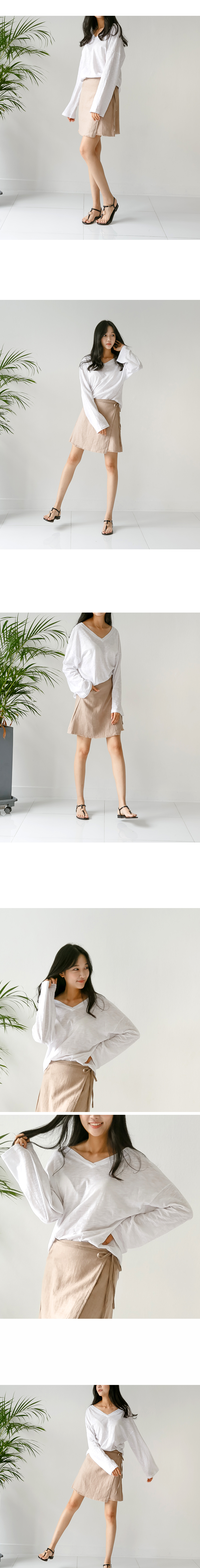 New Ribbon Striped Shirt One Piece T-shirt Shoppin