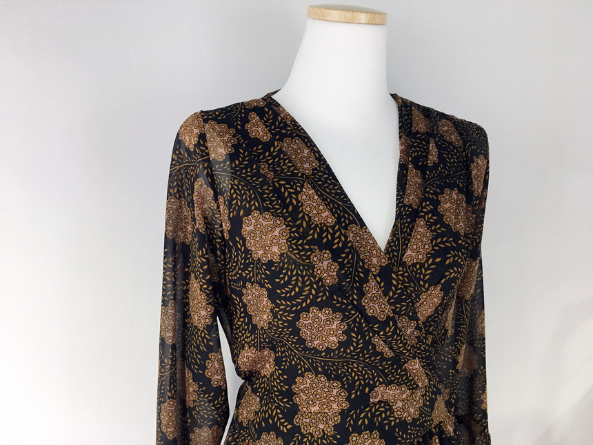 Goddess flower chiffon long dress autumn visitor w