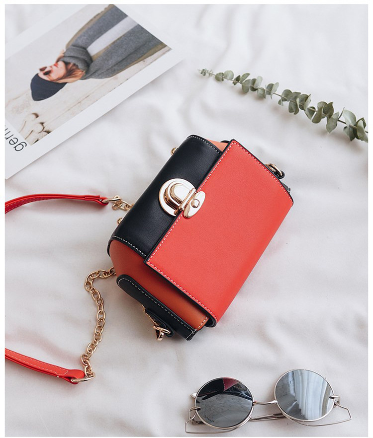 New color buckle cross chain mini bag pretty bag w