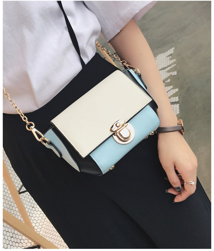New color buckle cross chain mini bag pretty bag w