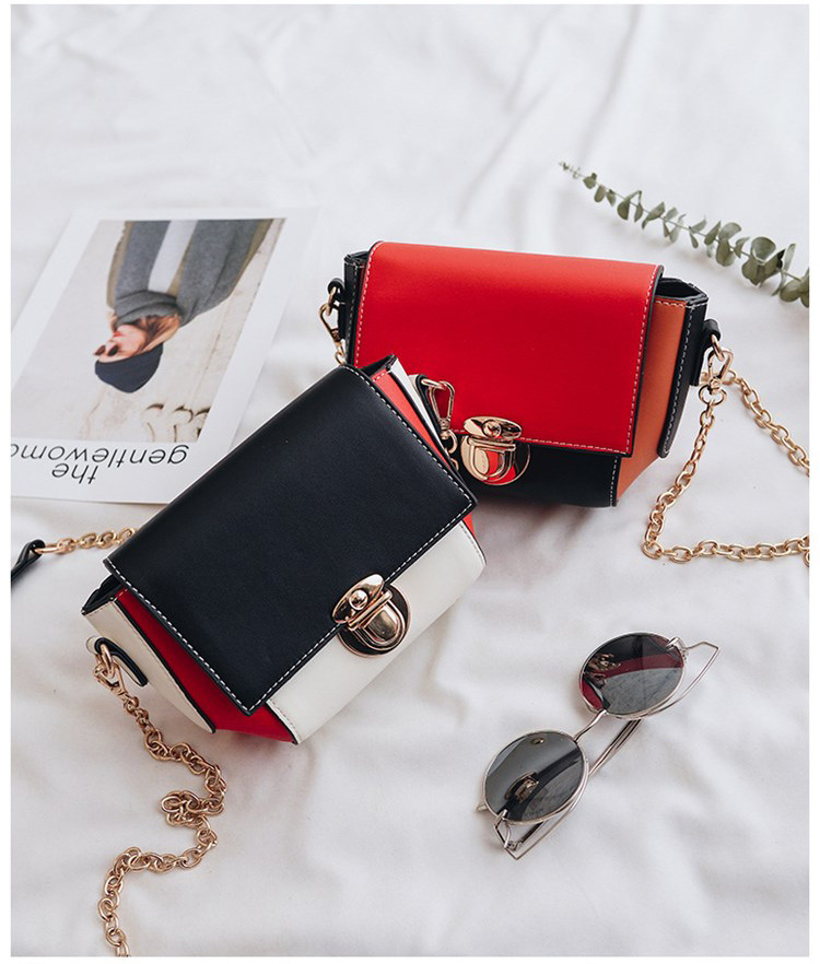 New color buckle cross chain mini bag pretty bag w