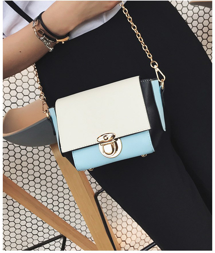 New color buckle cross chain mini bag pretty bag w