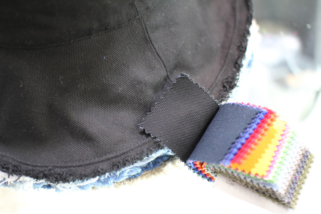 Women Sun Hats Buckets Hat Denim Wave Wire Overall
