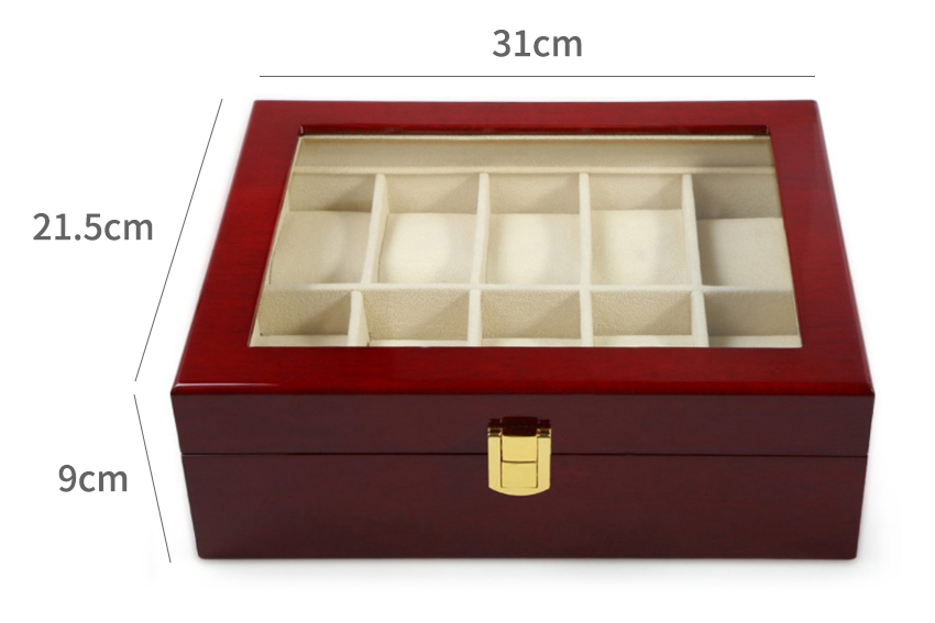 NEW WATCH BOXES Luxury rosewood watch case 12 high