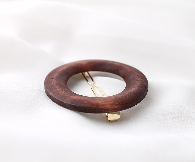 New Wood Hair Hairpin 2 Color Female Pin-tailed Co