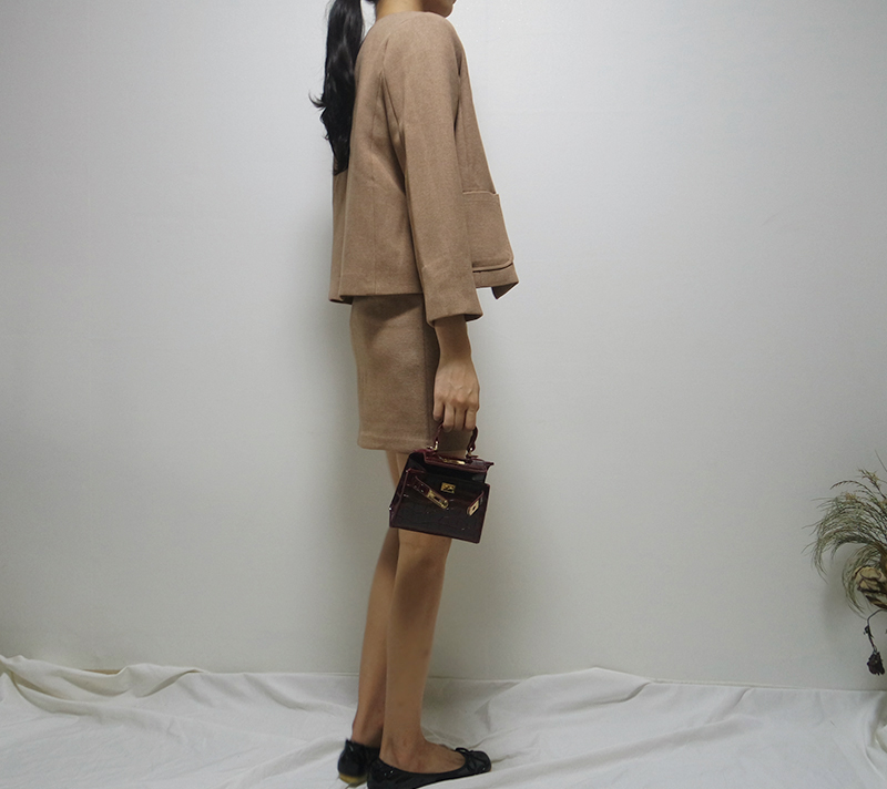 New Mini cross back tote 3color back co-ordinated 