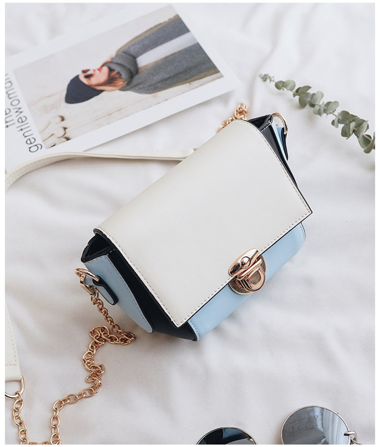 New color buckle cross chain mini bag pretty bag w